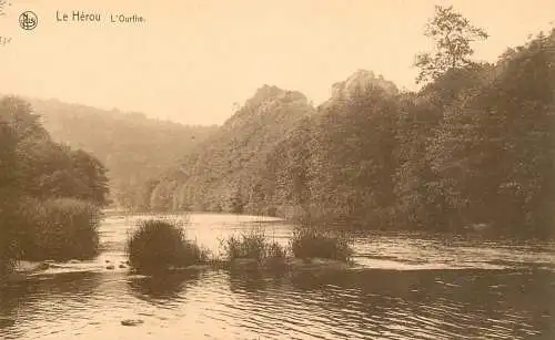 Postcard Belgium le Herou l'Ourthe