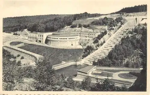 Postcard Belgium Eupen Vesdre Dam
