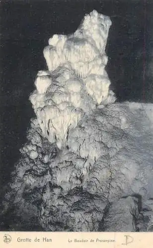 Postcard Belgium Grotte de Han le boudoir de Prosepine