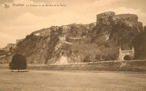 Postcard Belgium Bouillon castle