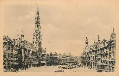 Postcard Belgium Bruxelles Grand Place