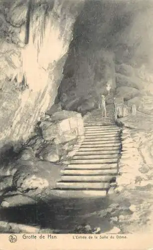 Postcard Belgium Grottes de Han salle du Dome