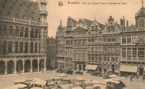 Postcard Belgium Bruxelles Coin de la Grand'Place