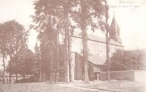 Postcard Belgium Gand le Chatelet du ChateauWaterloo eglise de Mont St. Jean