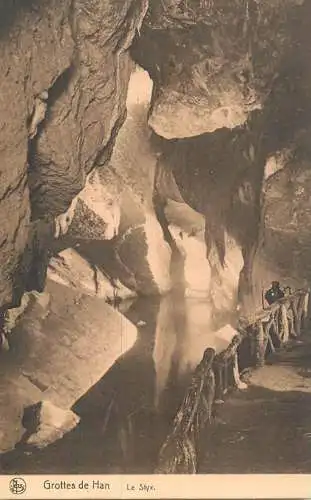 Postcard Belgium Grottes de Han le Styx