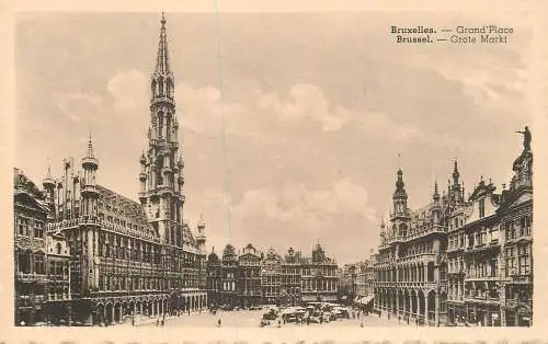 Postcard Belgium Bruxelles Grand'Place