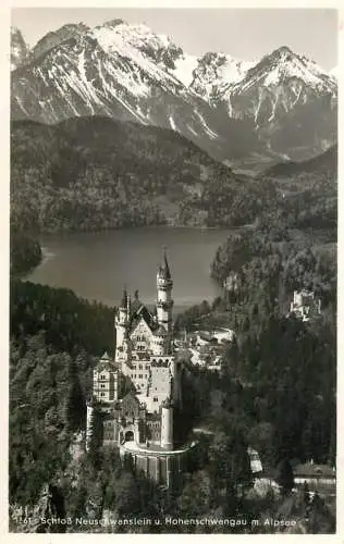 Germany Schloss Neuschwanstein u. Hohenschwangau m. Alpsee