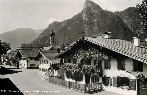 Germany Oberammergau Dedlerstrasse mit Kofel