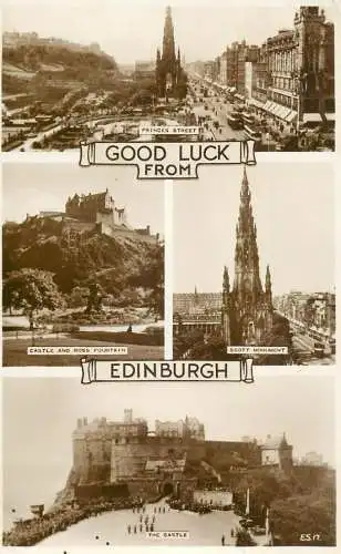 Scotland Good luck from Edinburgh multi view