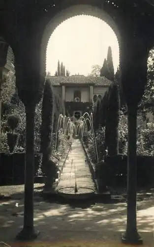 Spain Granada Generalife. Yard of the Canal
