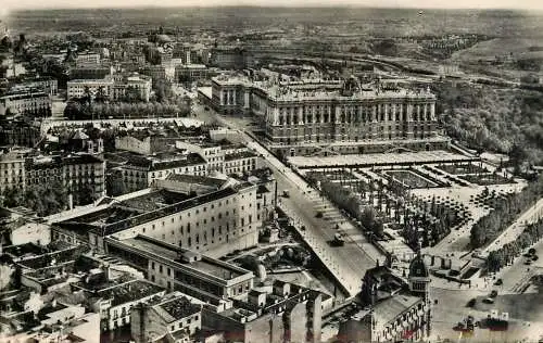 Spain Madrid aerial cityscape
