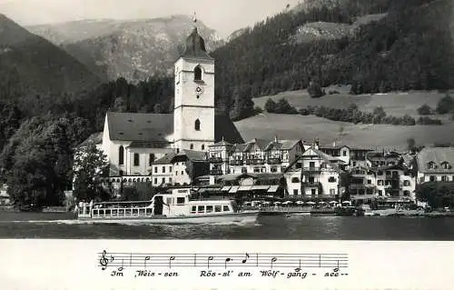 Austria Wolfgansee "Weissen Rossl" am See