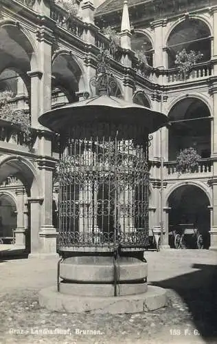 Austria Graz Landhaushof Brunnen