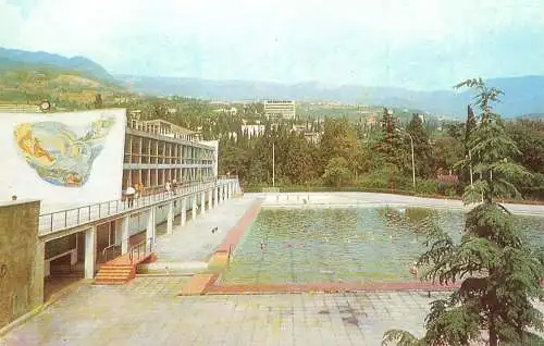 Ukraine Crimeea Yalta spa resort outdoor swimming-pool