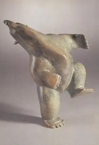 Postcard fine arts sculpture bear dancing Qiatsuq Shaa