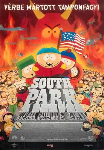 Postcard advertising South Park