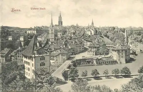 Switzerland Bern cityscape panorama