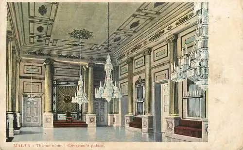 Malta Throne-room Governor;s palace