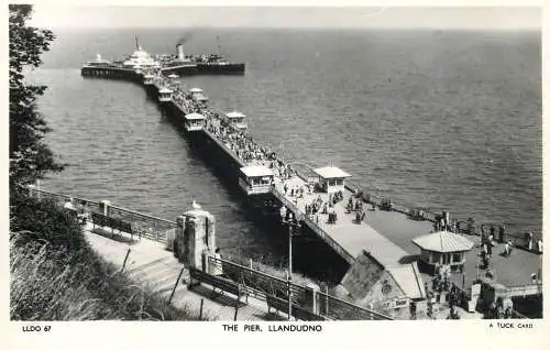 Wales Llandudno - the Pier Tuck postcard