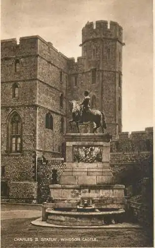 England Windsor Castle Charles II equestrian statue