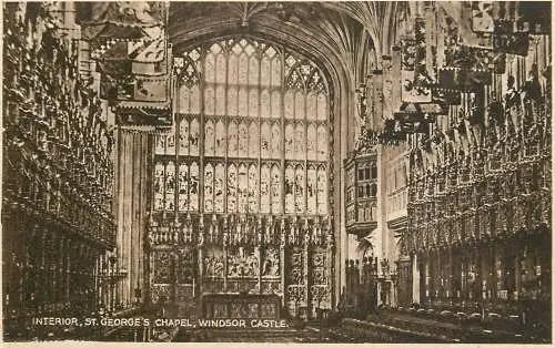 England Windsor Castle St George's Chapel interior view