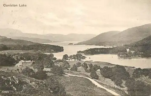England Coniston lake general view