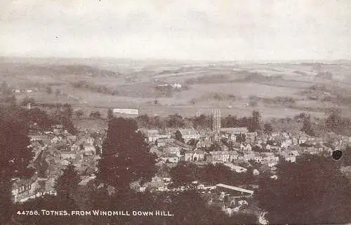 England Totnes from Windmill down hill general view