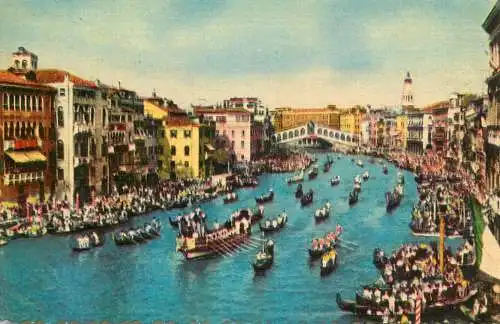 Italy Venezia Regate sul Canal Grande