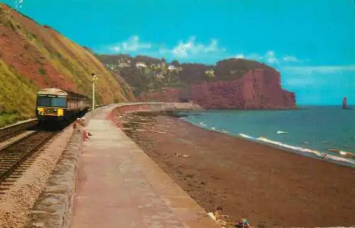 England Teignmouth Parson & Clerk Rock railway train