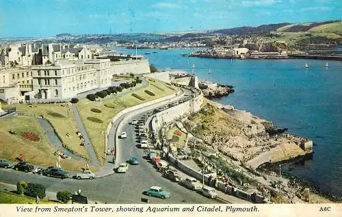 England Plymouth Aquarium & Citadel view from Smeaton's Tower