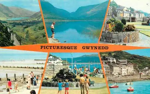 Wales picturesque Gwynedd multi view