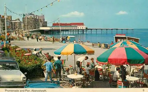 Wales Aberystwyth - promenade and pier