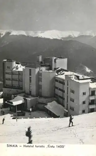 Romania Vedere din Sinaia Hotelul turistic "Cota 1400"