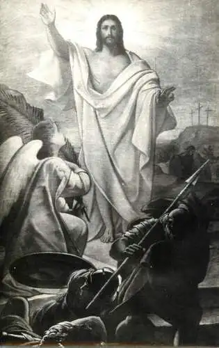 Jesus Christ resurrection scene