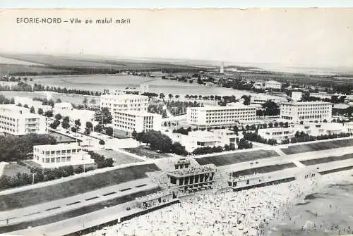Romania vedere din Eforie Nord - vile pe malul marii