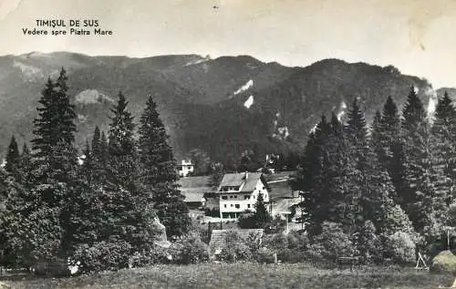 Vedere spre Piatra Mare Timisul de Sus Romania