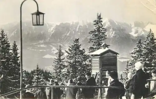 Romania Vedere spre Muntii Bucegi de la cabana "Cristianul Mare"