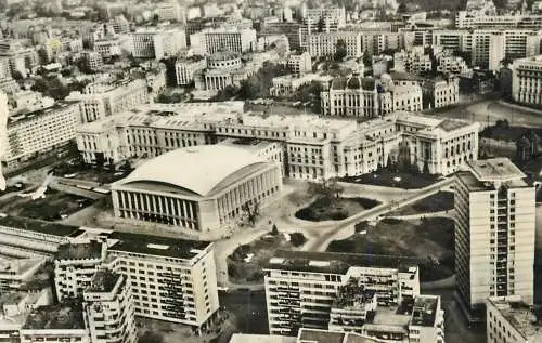 Romania Bucuresti Piata Palatului aspect aerian