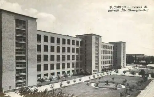 Romania Bucuresti Fabrica de confectii "Gh.Gheorghiu-Dej"