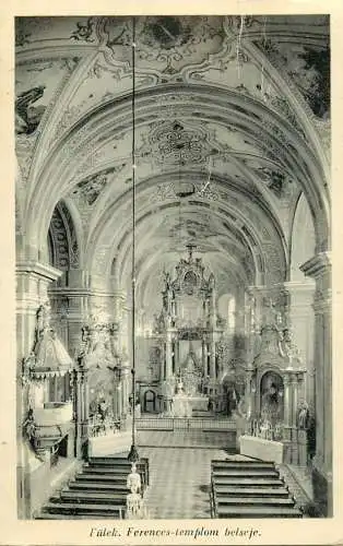 Slovakia Filakovo Franciscan Church interior view