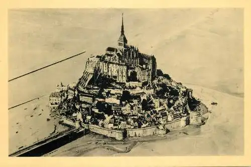France Le Mont Saint-Michel vue aerienne