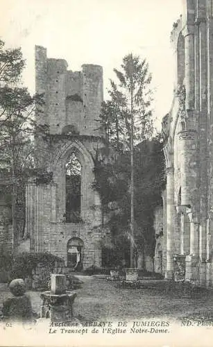 France Ancienne Abbaye de Jumieges Le Transept de l'Eglise Notre Dame