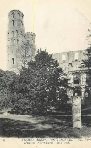 France Ancienne Abbaye de Jumieges Eglise Notre Dame