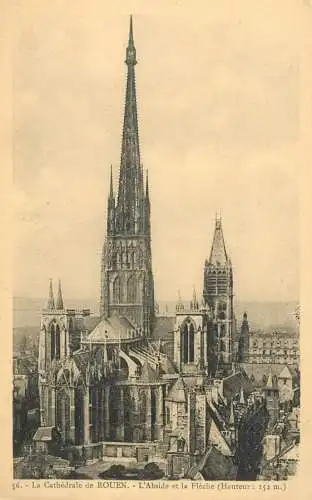 France Cathedrale de  Rouen - L'Abside & la Fleche