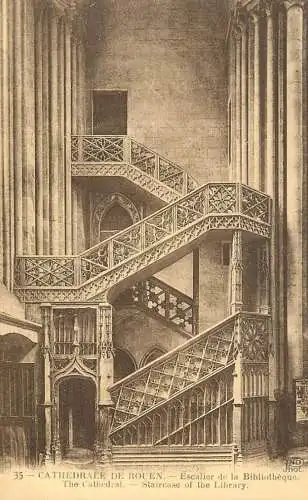 France Rouen Escalier de la Bibliotheque