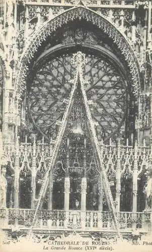 France Cathedrale de Rouen - La Grande Rosace
