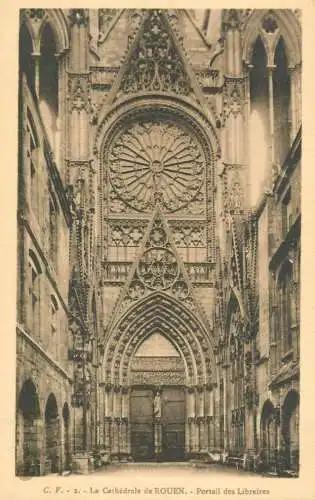 France Rouen Cathedrale Portail des Libraires