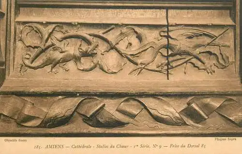 France Amiens Cathedral Choir Stalls detail view