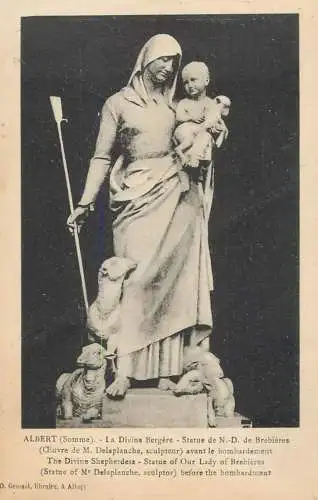 France Albert (Somme) La Divine Bergere Statue de Notre Dame de Brebieres