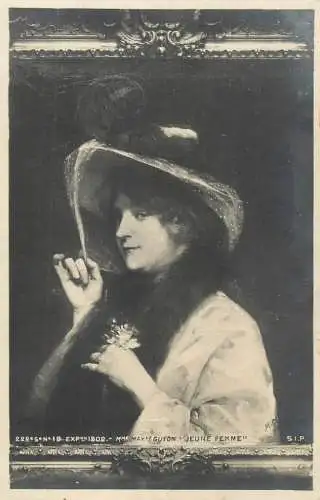 Madame Maxime Guyon "Jeune Femme" portrait paintng